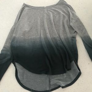 Dip dye long sleeve top